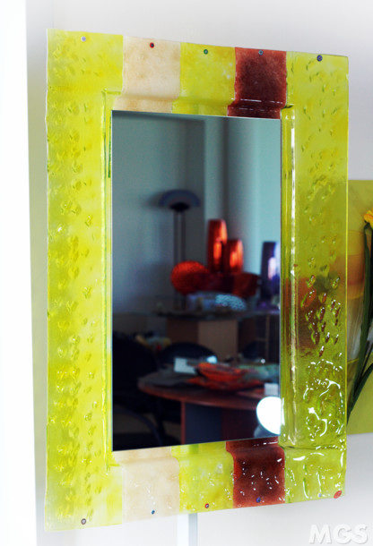 Farbiger Spiegel, Spiegel Sonnenblumen