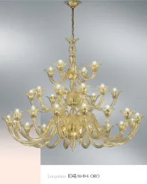 White und 24 Karat Gold Lüster