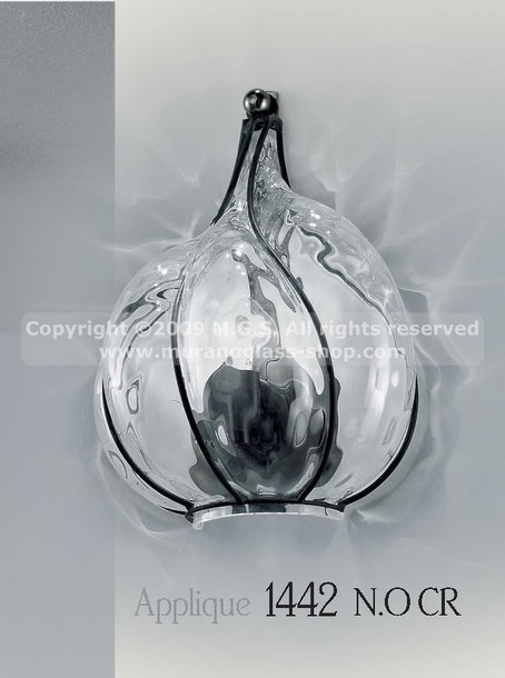 Antike Venedig Wandleuchte, Cristal Wandleuchte