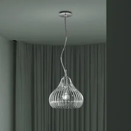 Moderne Pendelleuchte in Crystal