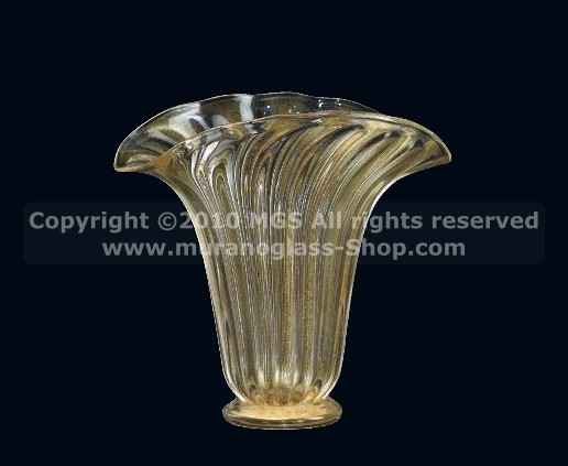Vasen im klassischen 24k gold dekoriert, Kristall-Vase mit goldenen Verzierungen