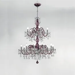Kristall-Kronleuchter um neun Lichter