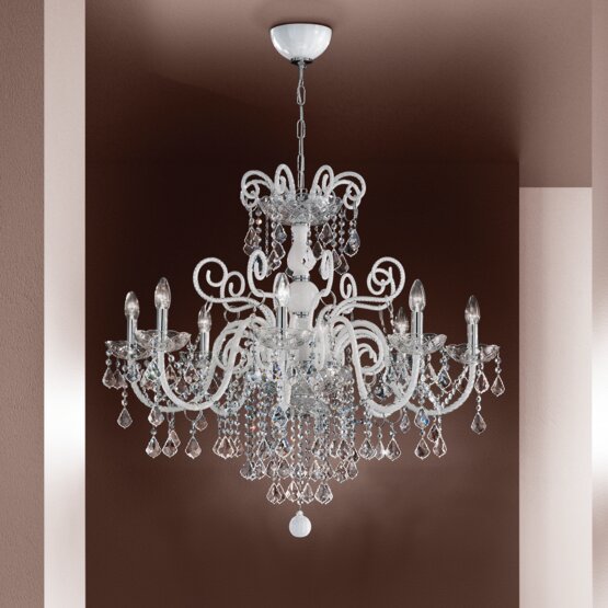 Bohemia Star Kronleuchter, Chandelier Bohemian Amethyst und Kristall