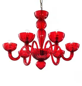 Chandelier red