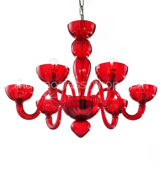 Kronleuchter Serie 8067, Chandelier red