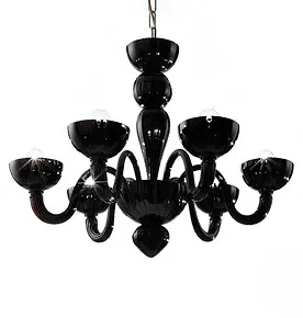 Schwarze Farbe Kronleuchter