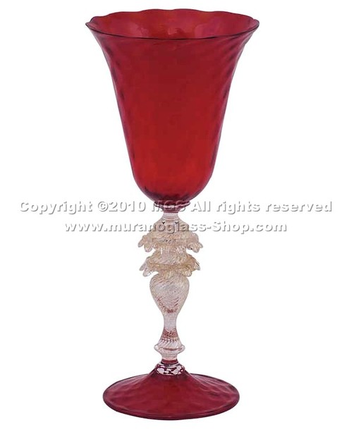 Glas Murano 5484, Murano Glas Rotwein