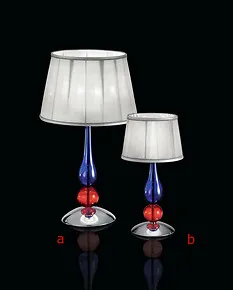 Mehrfarbige Tischlampe