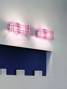 Wandleuchte in sandgestrahlt amethyst