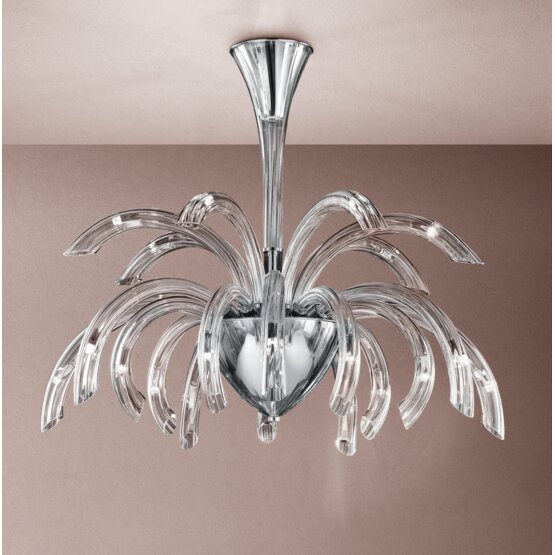 Phoenix Kronleuchter, moderne Kronleuchter, 21 Lichter, Kristall Farbe