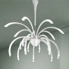 Kronleuchter, 21 Lichter, milchweiße Farbe