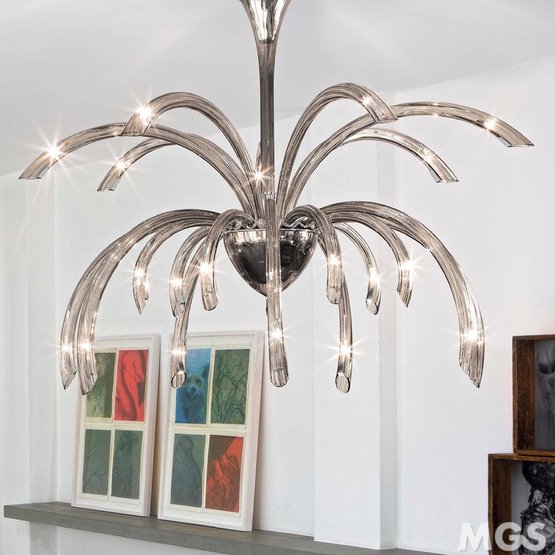 Phoenix Kronleuchter, Kronleuchter, 21 Lichter, rauchfarben