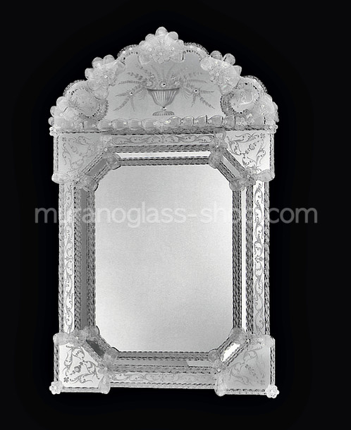 Frezzaria-Spiegel, Stil Spiegel '600 - 0971-Serie, alle Kristall