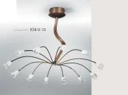 telwe Ligths Kronleuchter, farbige untergetaucht Bernstein
