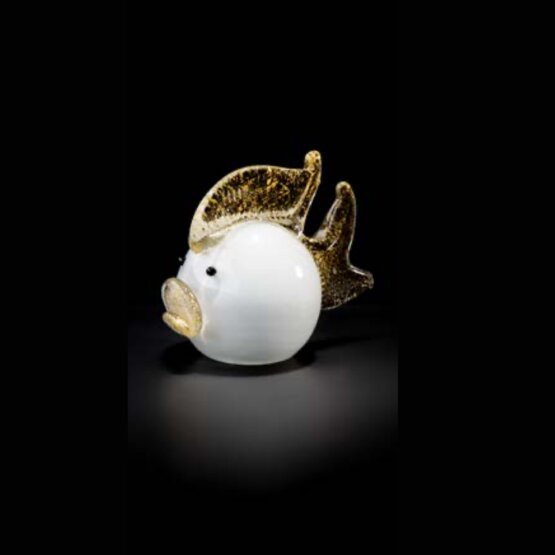 Kugelfisch, Kugelfische in Weiß und 24 Karat Gold