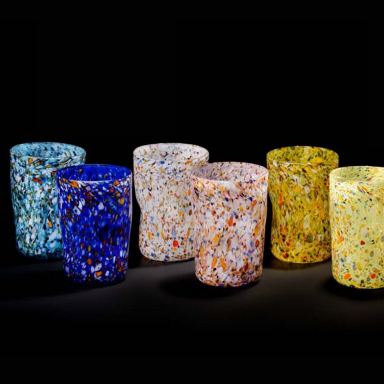 Mehrfarbiges Glas, Mehrfarbiges Wasserglas