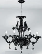 Black Kronleuchter fünf Lichter