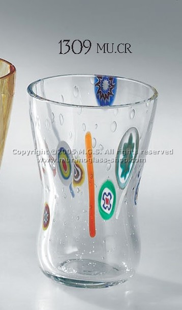 Gläser-Serie 1309, Kristallglas mit murrine.