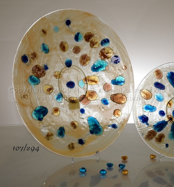 Multicolor-Center-Tabelle, Oval multicolor Kristallplatte
