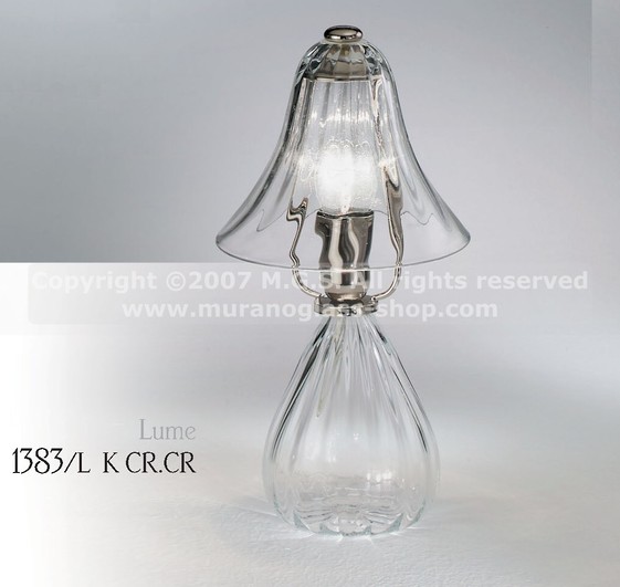 Tischleuchten Murano Serie 1383, Crystal Tischleuchte