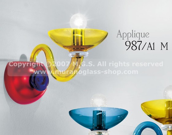987 Wandleuchten, Multicolor Wandleuchten