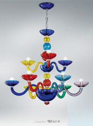 Flämischen Stil multicolor Kronleuchter auf fünfzehn Lichter