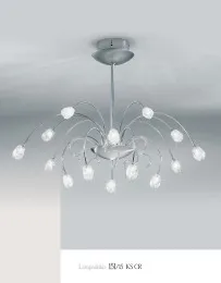 Modern Kronleuchter auf fünfzehn Lichter
