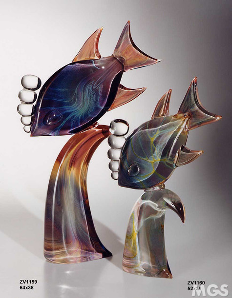 Fisch mit Bubbles, Stilisierte Fische mit Blasen