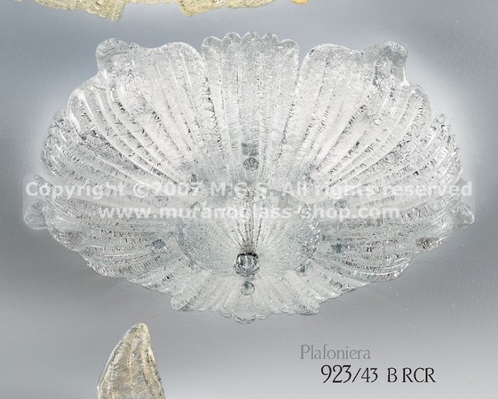 Decken Serie 923, Ceilin Lampe mit Kristall-Tau